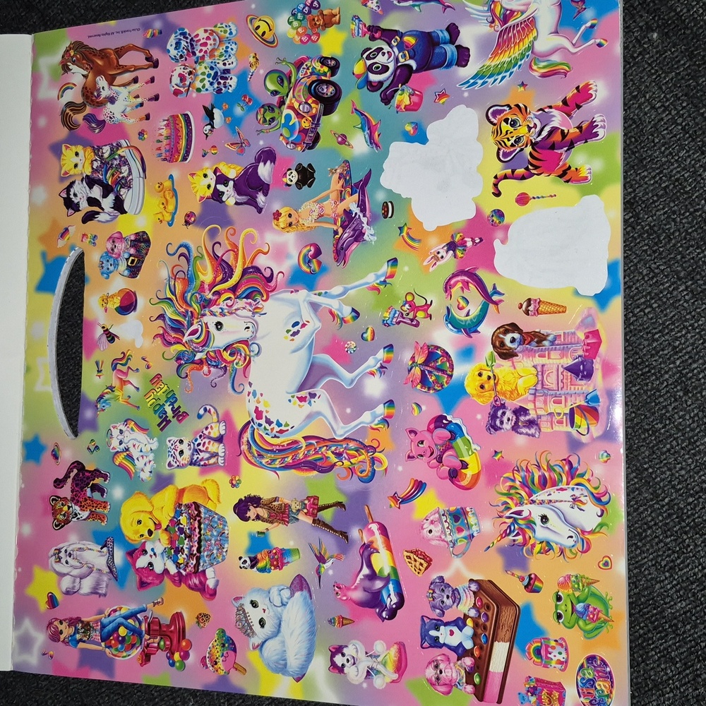 Lisa Frank Coloring Book with Stickers - Picture 3 of 4